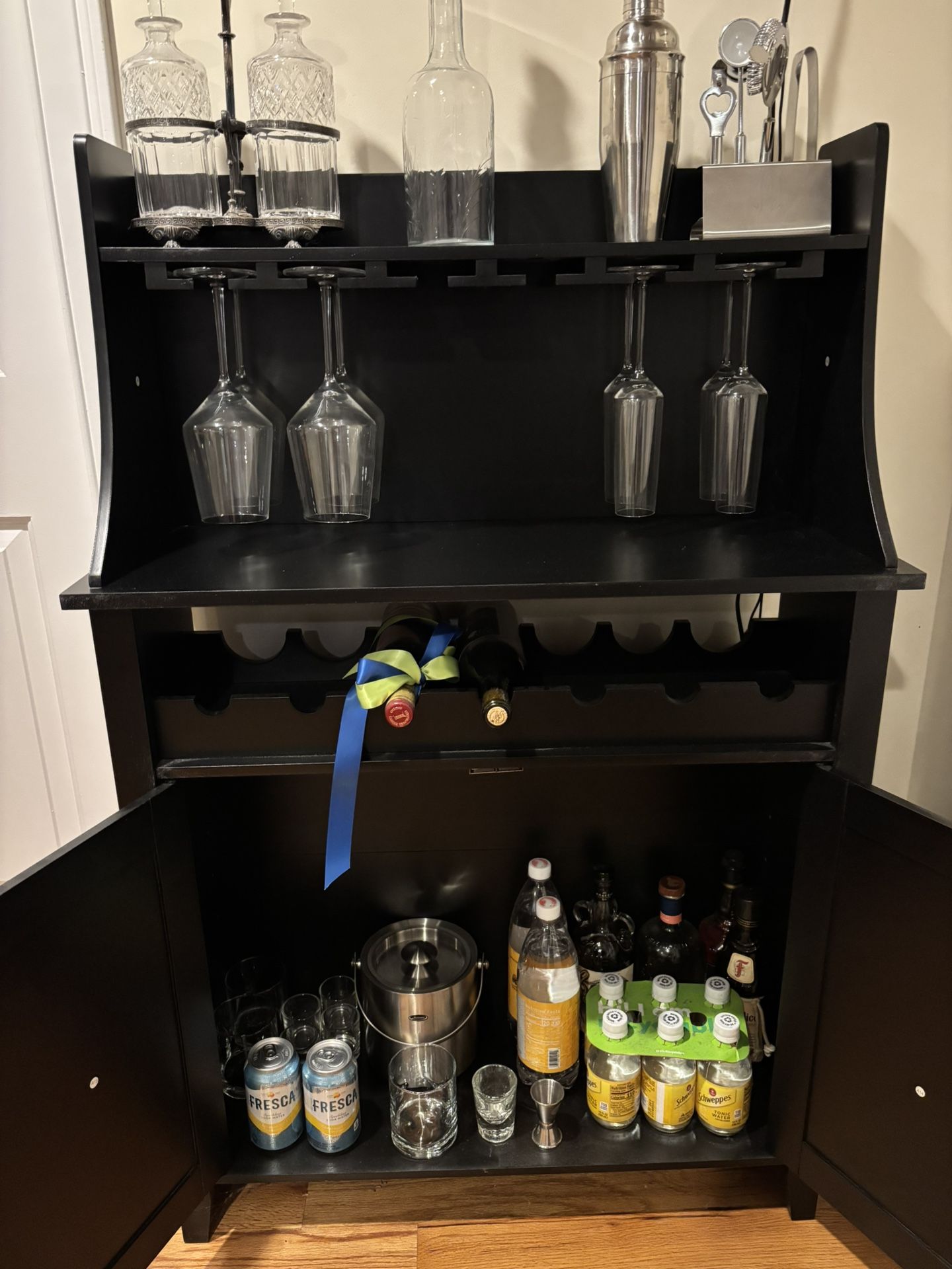 Black Bar Cabinet