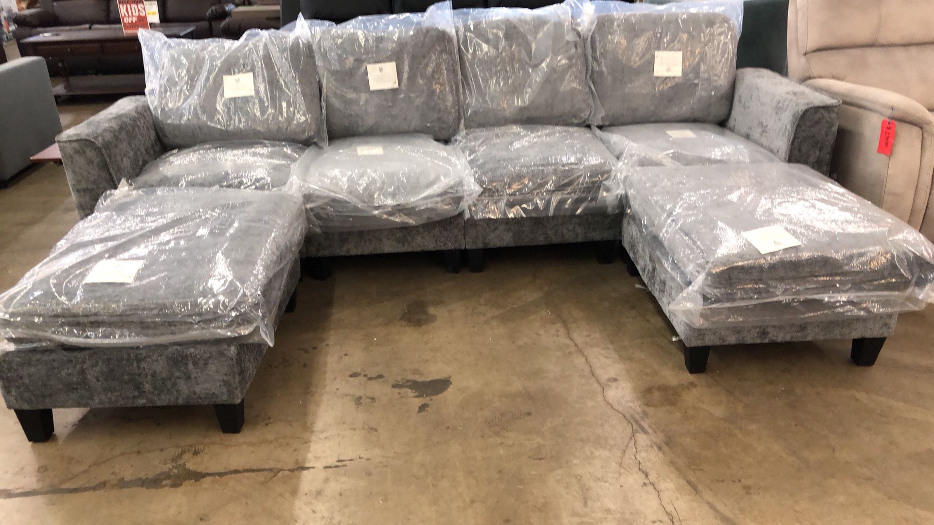 Colamy 118” U-Shaped Sectional Couch