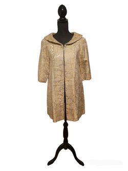 Vintage 1960's Gold Lamé Swing Coat ♡EXCELLENT CONDITION!♡