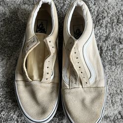 Vans unisex Old Skool Trainers, Beige (Frappe/True White Q9x), men 8 women 9.5