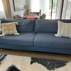 Pottery barn Seabury sofa Harbor blue