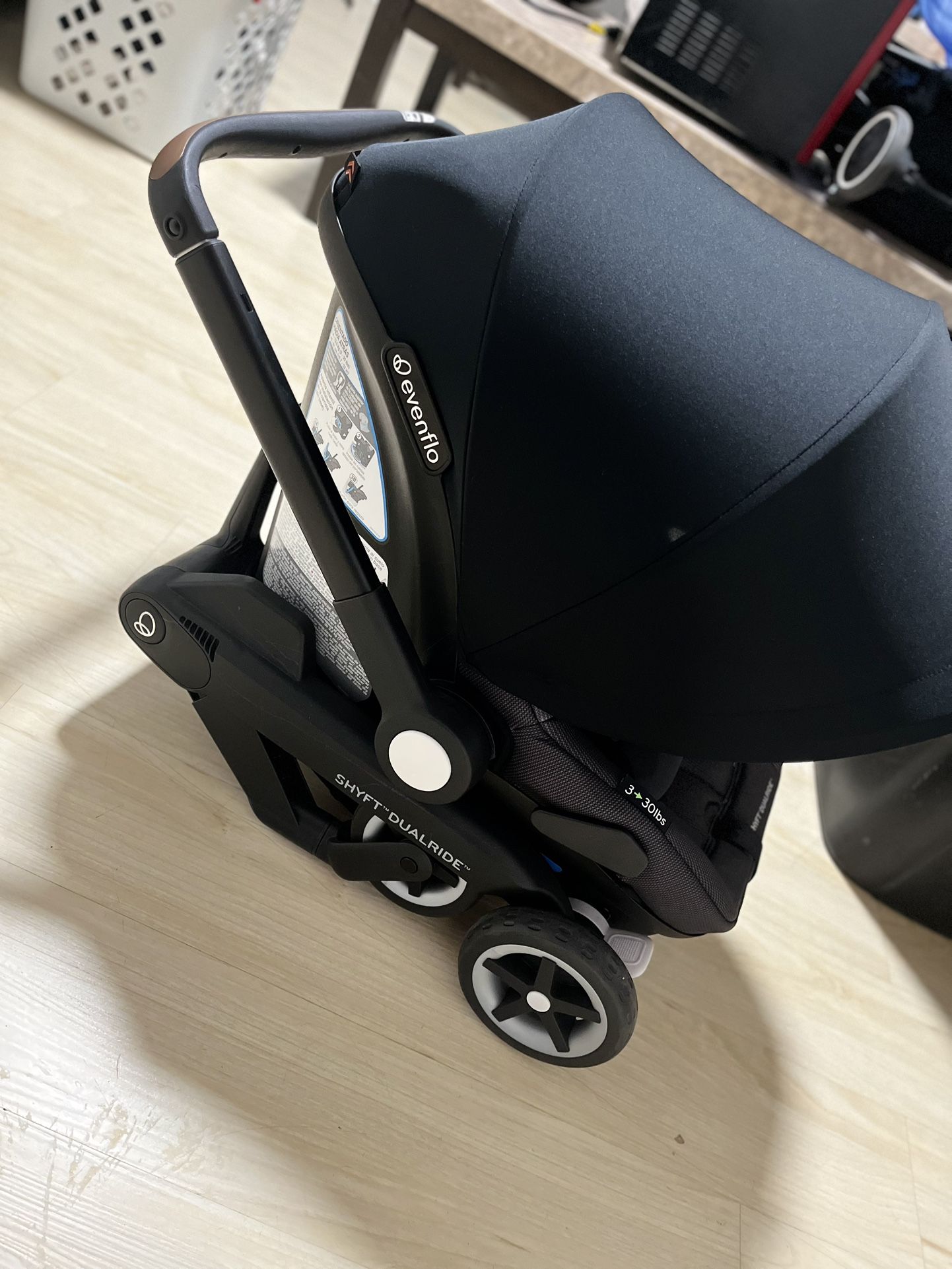 evenflo car seat stroller combo