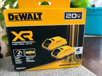 DEWALT 20V XR POWERPACK BATTERIES 4.0Ah BRAND NEW PRICE IS FIRM FIRME