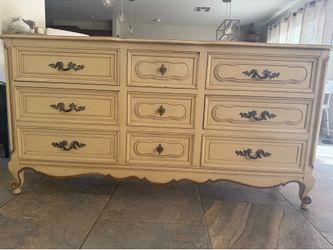 antique dresser with mirror