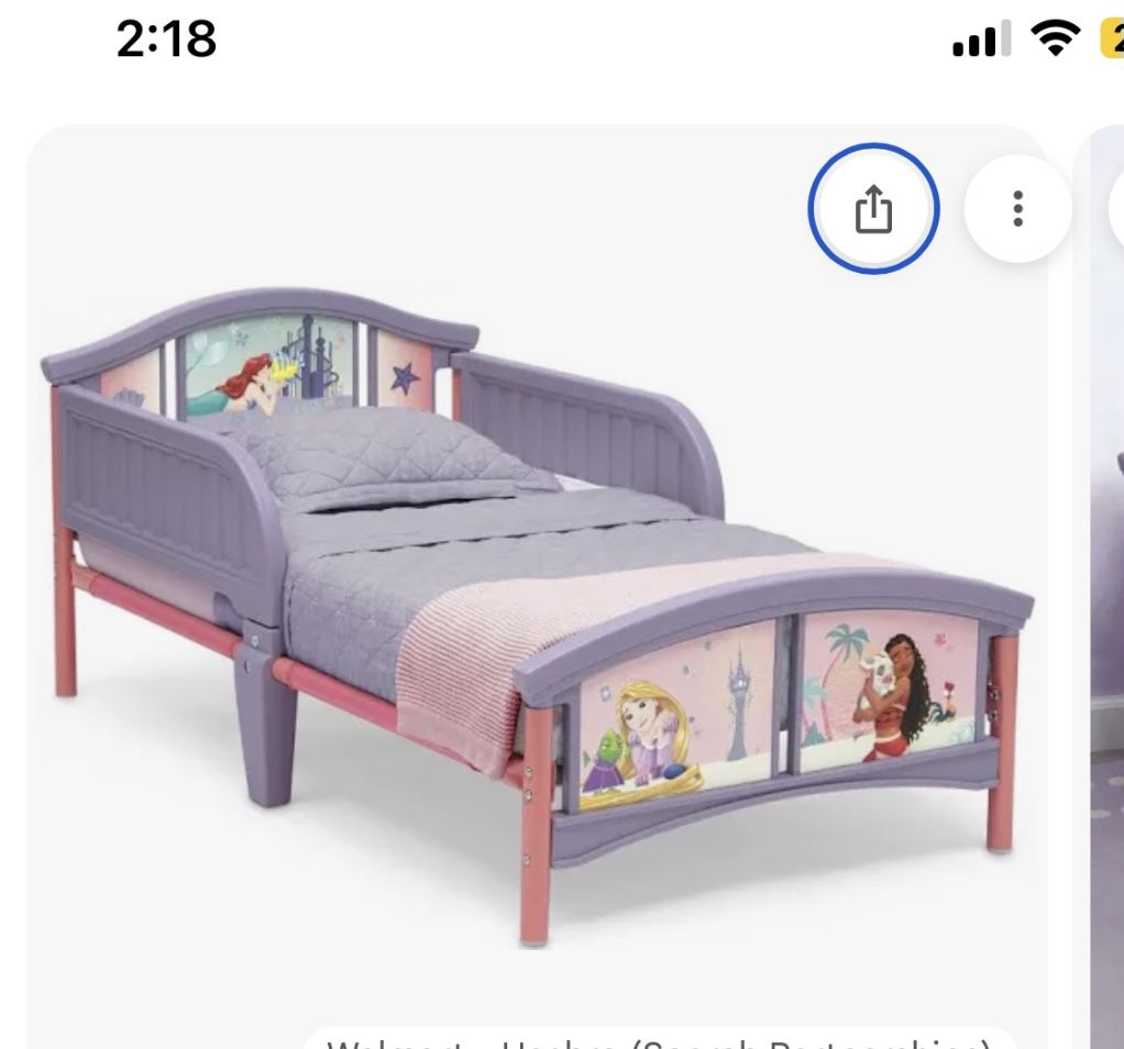 Disney Princess Toddler Bed With Mattress 