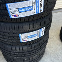 4 tires 205x55-16 $240
