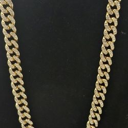 Gold Plated Iced Cuban