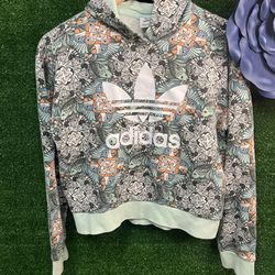 Adidas Colorful Hoodie Youth Size Large 