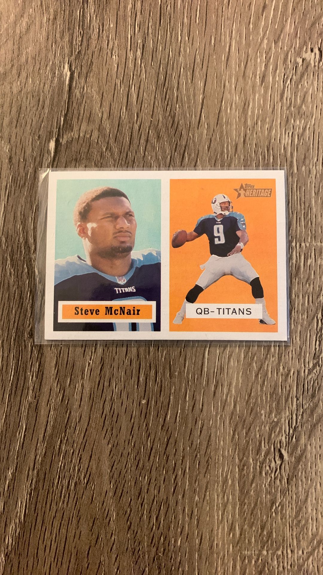 Vintage Steve McNair Topps Heritage Card