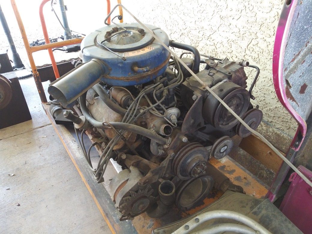 1966 Ford 289 engine and C4 transmission complete with a AC
