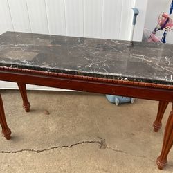A Beautiful, Heavy Console Table, Good Quality (has A Few Marks, But Can Be Fixed.  Only $25