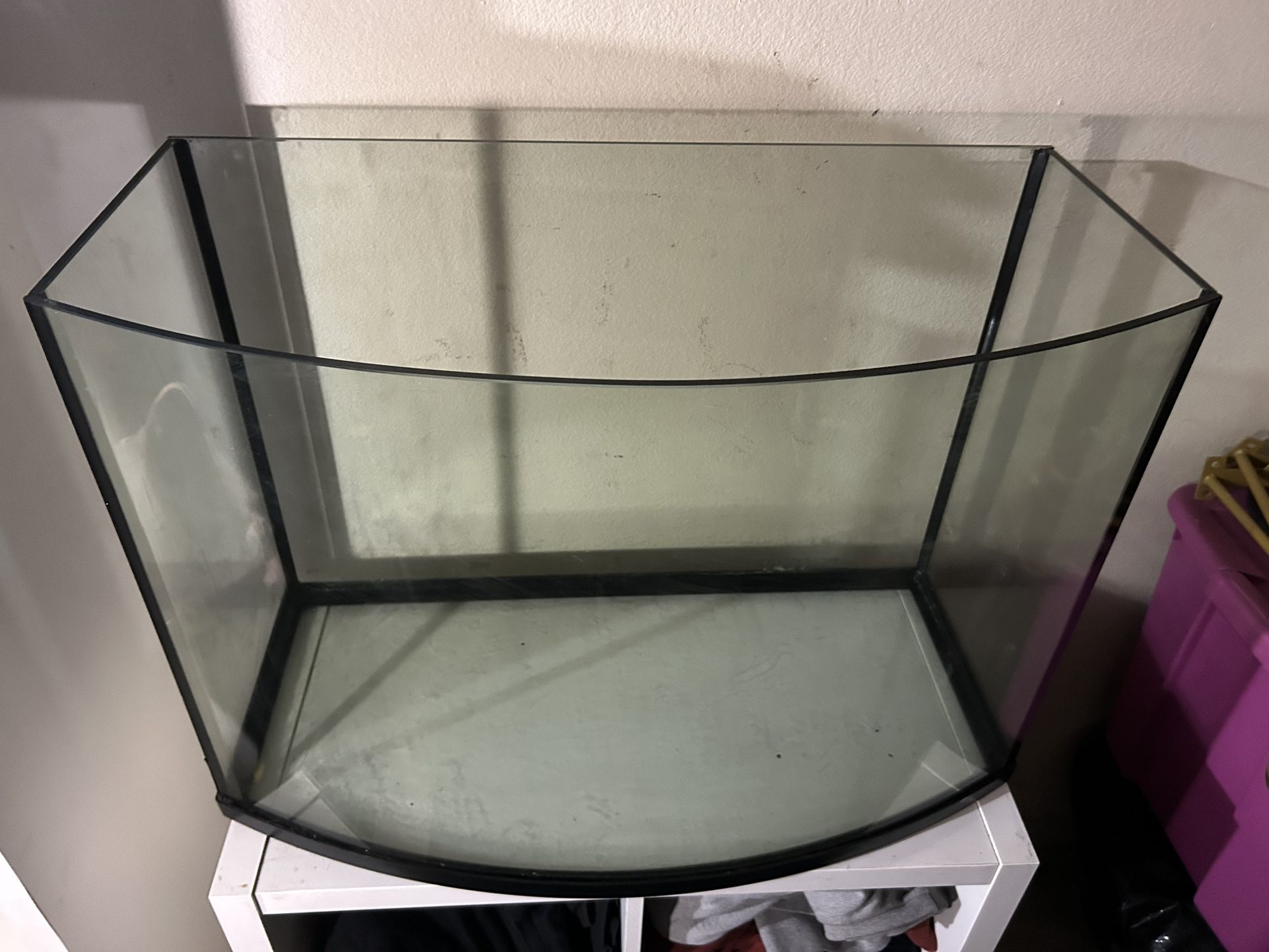 Fish Tank Aquarium Terrarium 40 Gallon Bow Shape