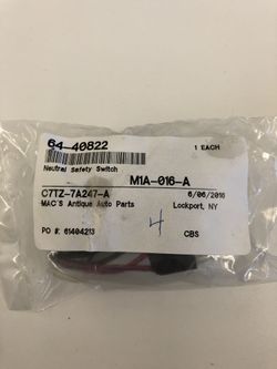 Neutral safety switch