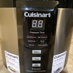 Cuisinart EPC-1200PC 6-Quart Electric Pressure Cooker, Brushed Stainless 