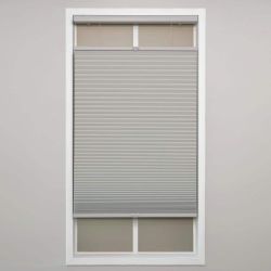 Perfect Lift Sterling Gray Cordless Blackout Cellular Shade 46.5x72