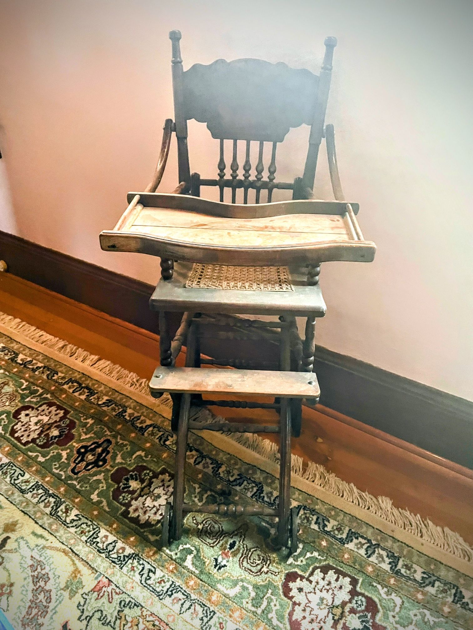 Antique Victorian High chair/ Stroller