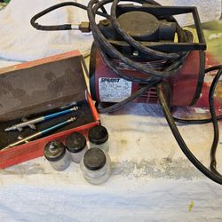 Air brush compressor and gun
