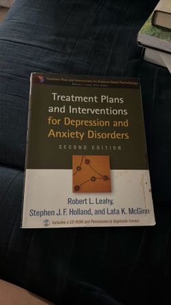 Psychology Book- Treatment Plans and Interventions for Depression and Anxiety Disorders