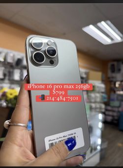 Huge Sale 🔥 iPhone 16 Pro Max  256 Gb Unlocked $799