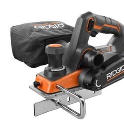 RIDGID R8481B 18-Volt OCTANE Cordless Brushless 3-1/4 in. Hand Planer (Tool Only)