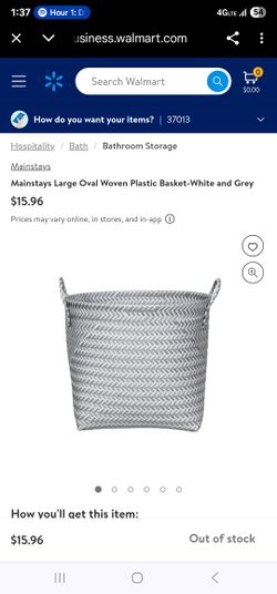 Mainstays Like New Large Basket