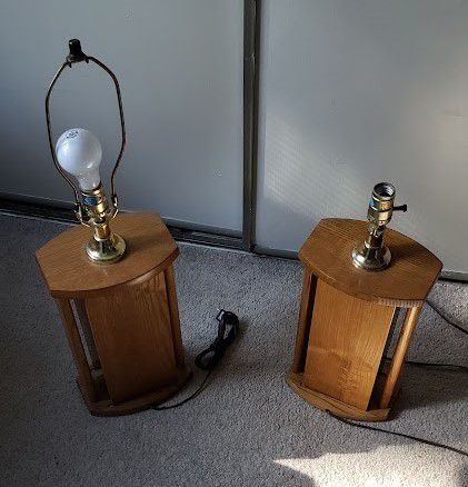 Antique Pair of Table Lamps
