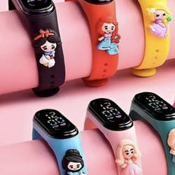 Mermaid LED Display Waterproof Watch