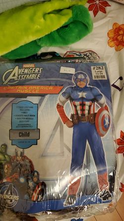 Marvel avengers captain America muscle costume