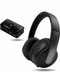 HomeSpot Wireless Over-Ear Headphones Transmitter Set for TV Movie Bluetooth