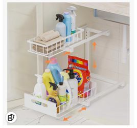 NEW two-tier pull-out under sink organizer