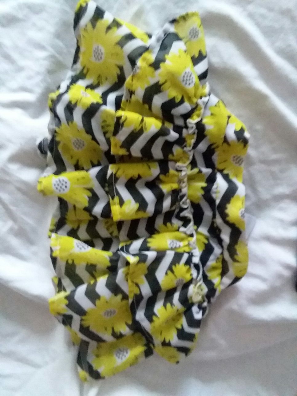 fun tee and ruffle sunflower skirt set