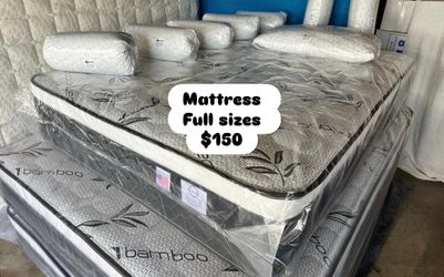 ✨Mattress pillow top✨ ➡️Queen $170 ➡️Full$150 ➡️Twin $130 ➡️King $299 ➡️Cal king $299 🚚Delivery fee $20