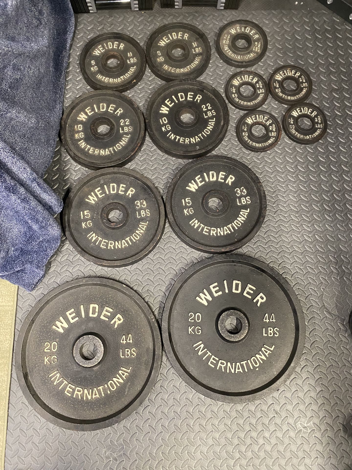 olympic weight plates and bar