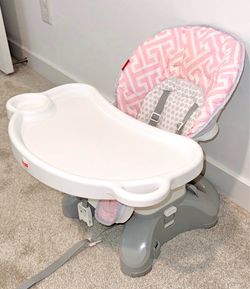 Pink booster seat high chair fisher price