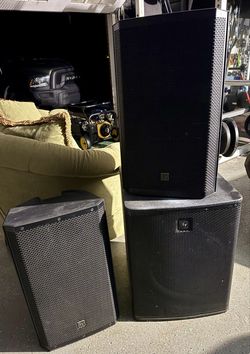 Electro-Voice EV PA Sound System - (2) ZLX-15P Tops + (1) ELX118P 18" Sub