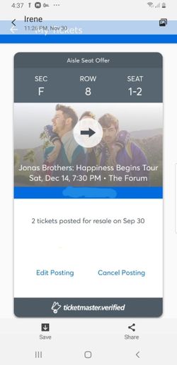 Jonas brothers tickets