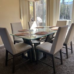 Glass Dining Table With Chairs