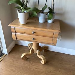 Small side table with drawers