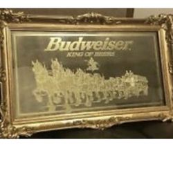 Vintage Budweiser Bar mirror 