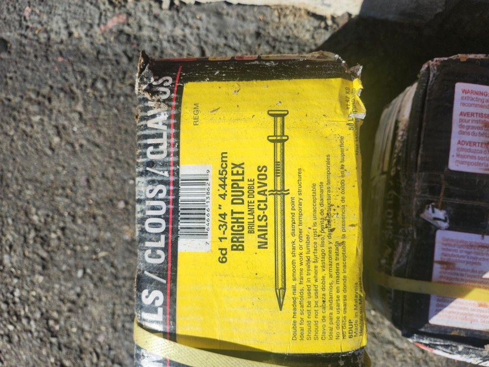 6D 1 3/4 DUPLEX NAILS 50LBS