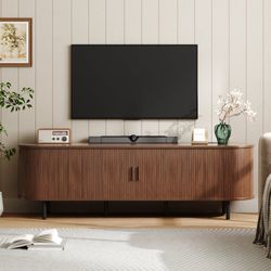 71inch Jalonda Modern Wood TV Stand with Storage and Shelves