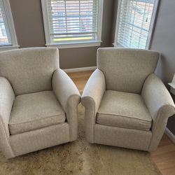 Arhaus Duvall Swivel Chairs