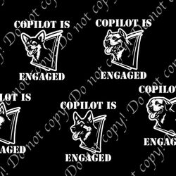 Copilot Is Engaged Car Decal