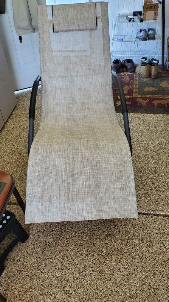 Rocking Chair Curved Rocker Chaise Lounge