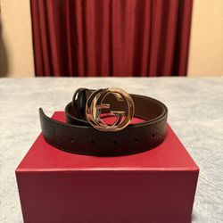 Gucci Reversible Belt Black/brown Sz 30