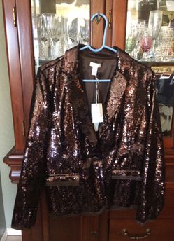 Chico’s , shining tuxe sheron jacket size 1