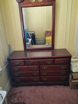 Antique Dresser with Mirror