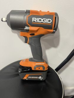 RIDGID 18V Brushless Cordless 4-Mode 1/2 in. High-Torque Impact Wrench With 4 Ah Battery