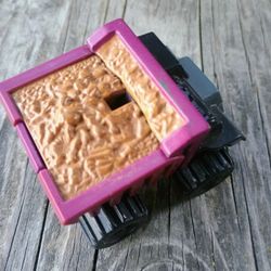 Vtg / Hotwheels / Attack Pack / Monster / Black w/ Purple / Plastic / Dump Truck