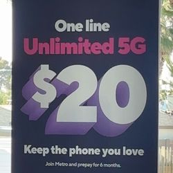 $20 unlimited talk+text+data monthly